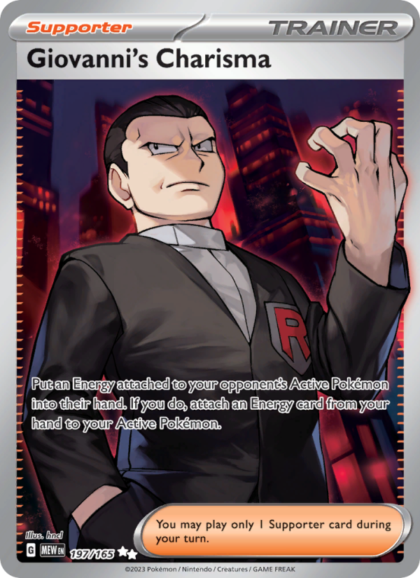 Giovanni's Charisma (197/165) Holographic card image