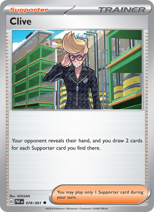 Clive (078/91) Reverse Holo card image