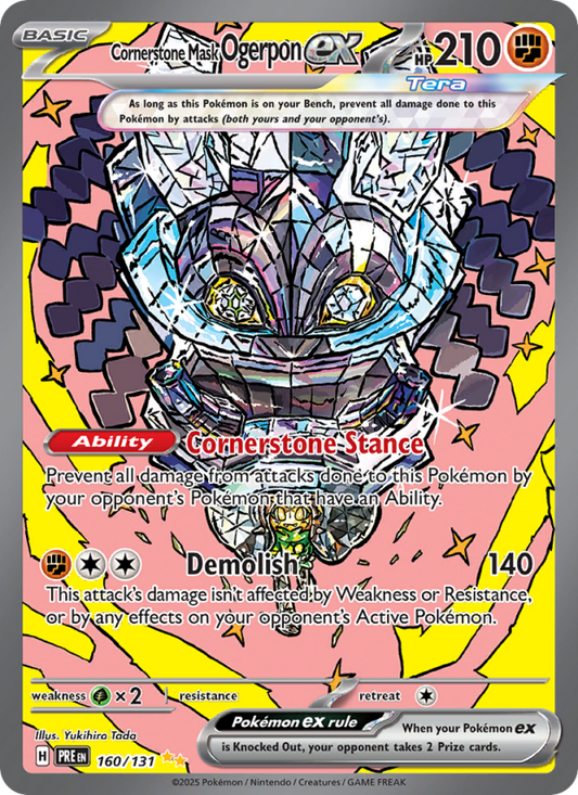 Cornerstone Mask Ogerpon ex (160/131) Reverse Holo card image