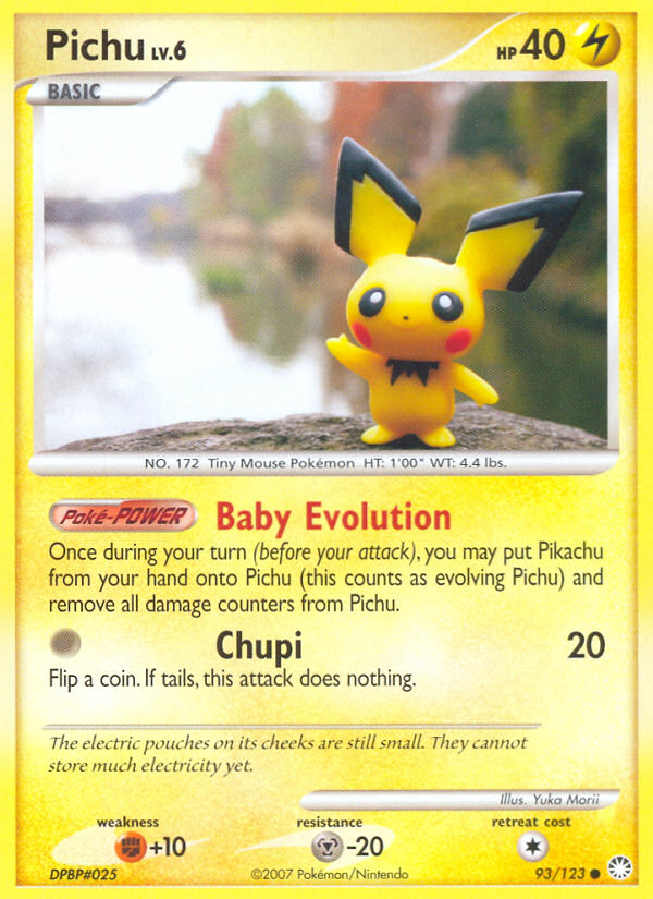 Pichu (093/122) Reverse Holo card image