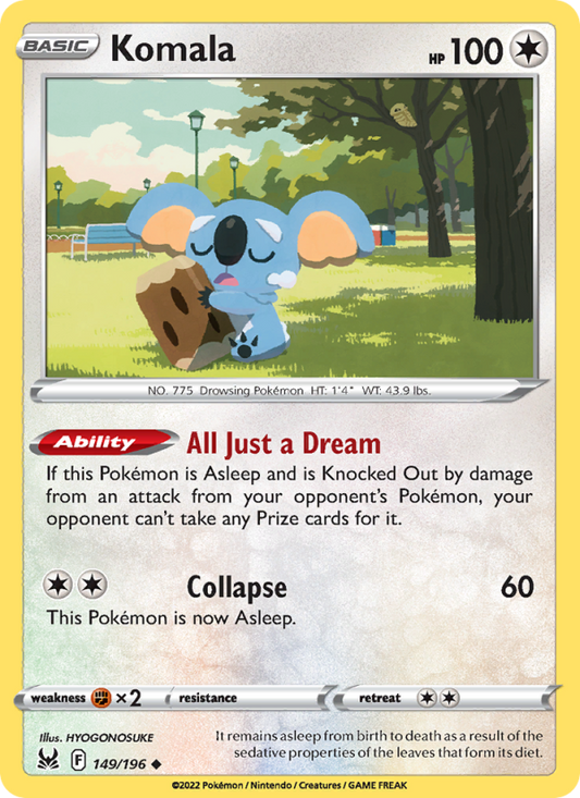 Komala (149/196) Reverse Holo card image