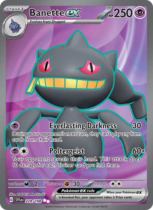 Banette ex (229/198) Holographic card image