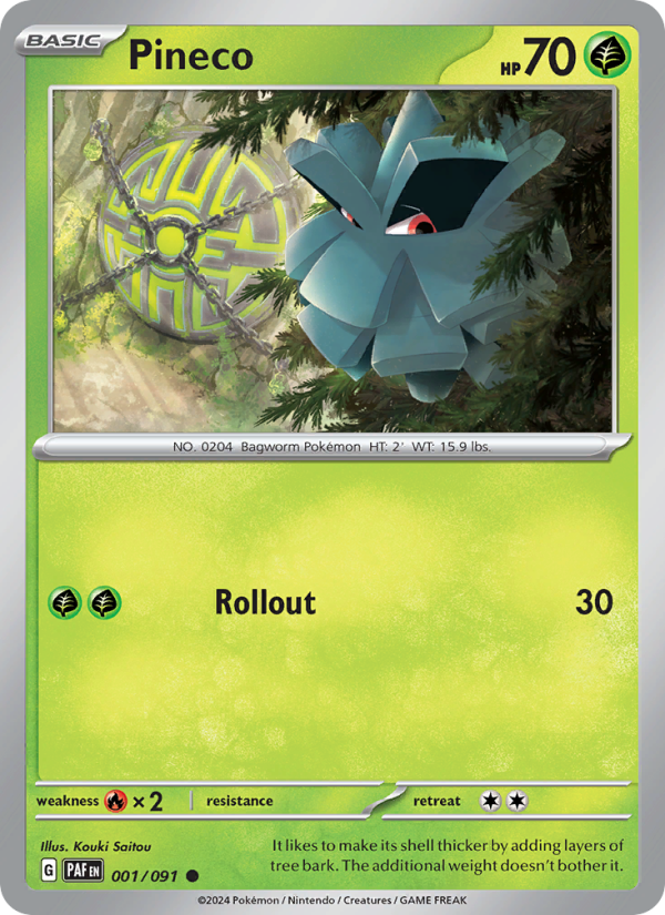 Pineco (001/91) Reverse Holo card image
