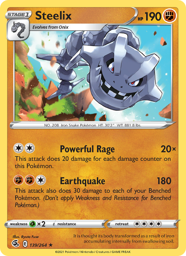 Steelix (139/264) Reverse Holo card image