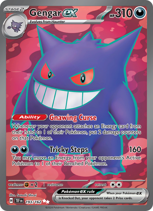 Gengar ex (193/162) Holographic card image