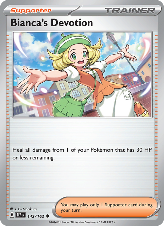 Bianca's Devotion (142/162) Reverse Holo card image