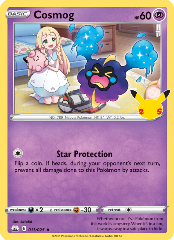 Cosmog (013/25) Holographic card image