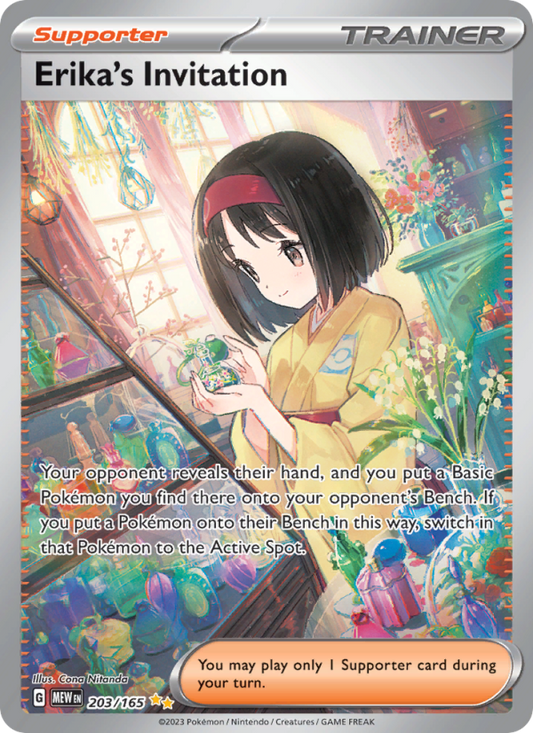 Erika's Invitation (203/165) Holographic card image