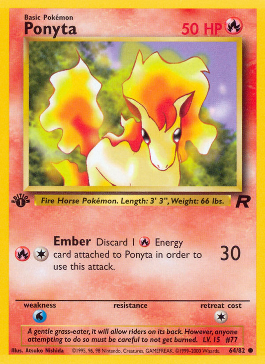Ponyta (064/82) Reverse Holo card image