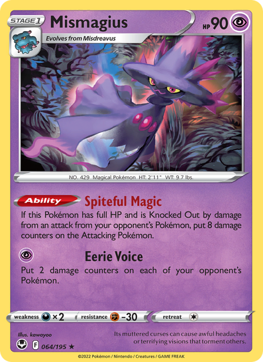 Mismagius (064/195) Reverse Holo card image