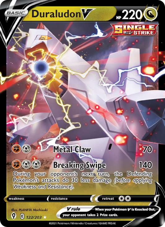 Duraludon V (122/203) Holographic card image