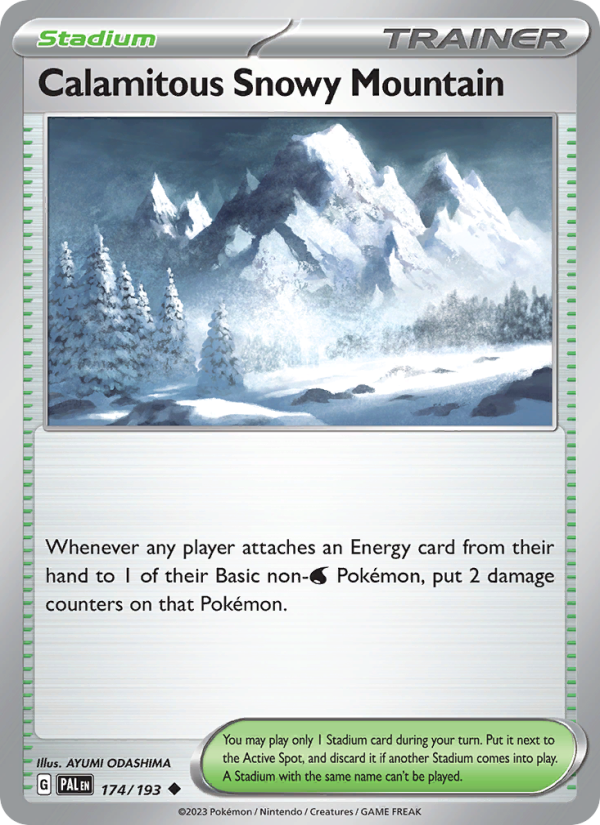 Calamitous Snowy Mountain (174/193) Reverse Holo card image