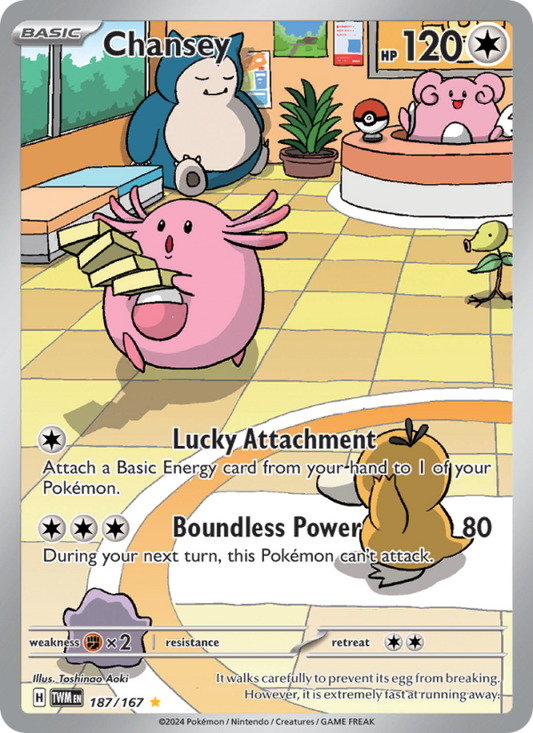 Chansey (187/167) Holographic card image