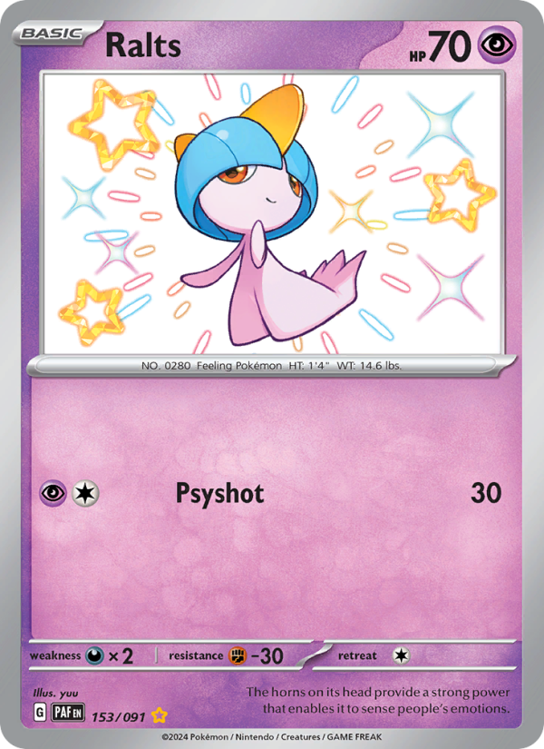 Ralts (153/91) Holographic card image
