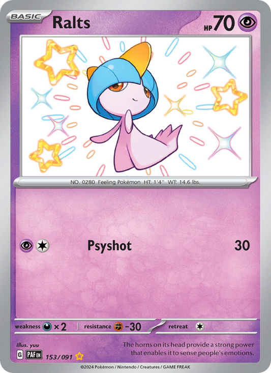 Ralts (153/91) Holographic card image