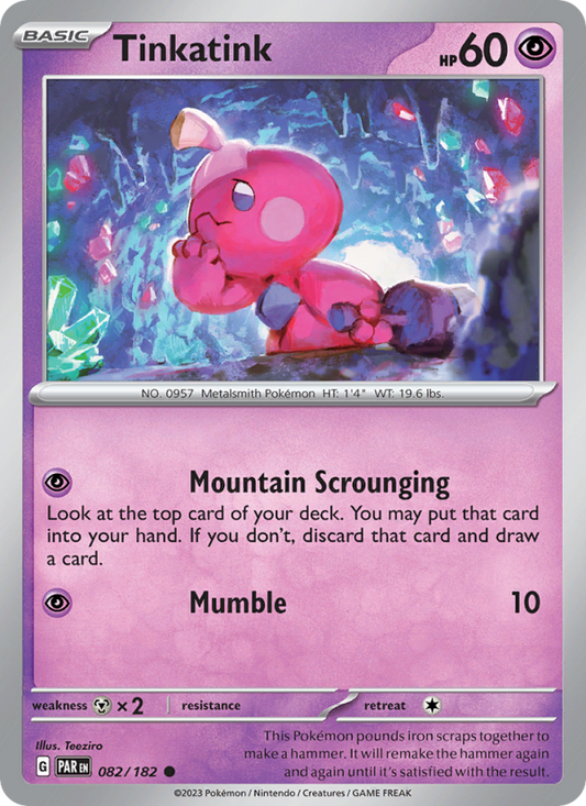 Tinkatink (082/182) Reverse Holo card image