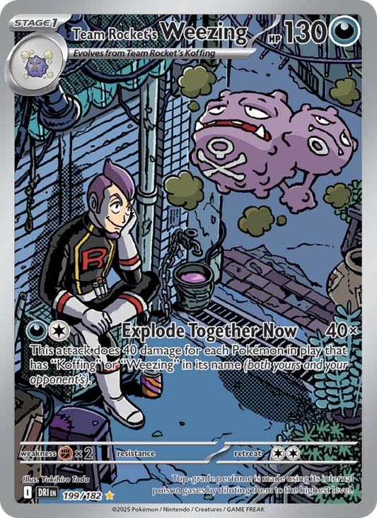 Team Rocket's Weezing (199/182) Reverse Holo card image