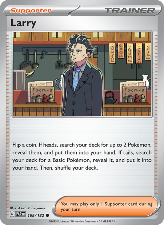 Larry (165/182) Reverse Holo card image