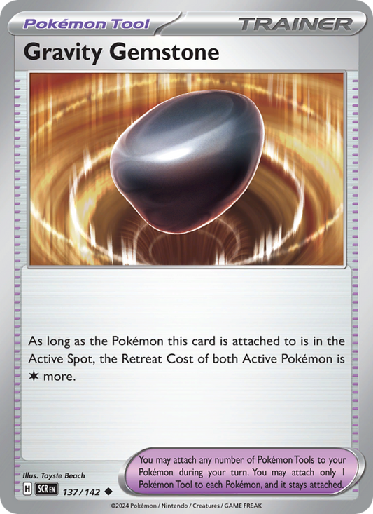 Gravity Gemstone (137/142) Reverse Holo card image