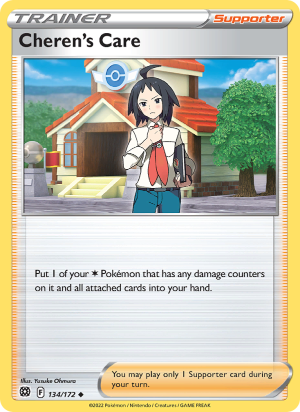 Cheren's Care (134/172) Reverse Holo card image