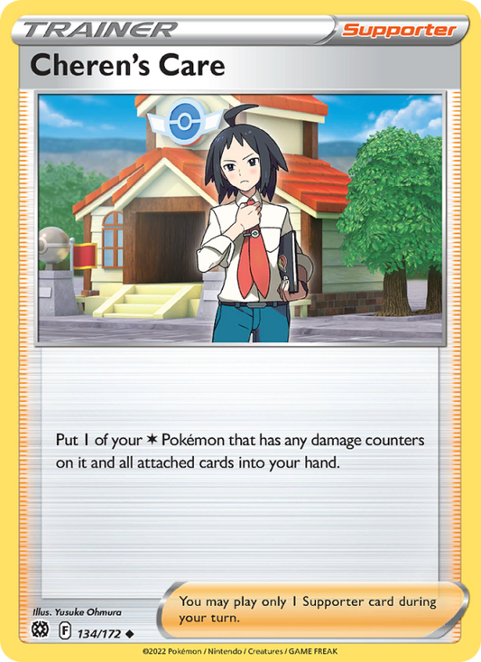 Cheren's Care (134/172) Reverse Holo card image