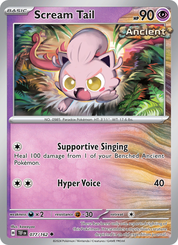 Scream Tail (077/162) Reverse Holo card image