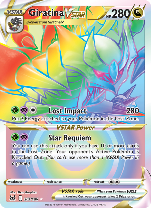 Giratina VSTAR (201/196) Holographic card image