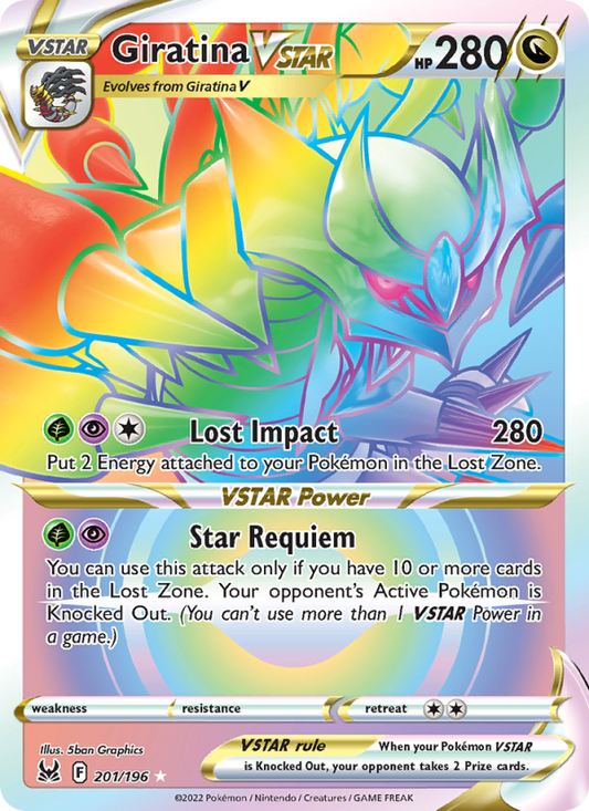 Giratina VSTAR (201/196) Holographic card image