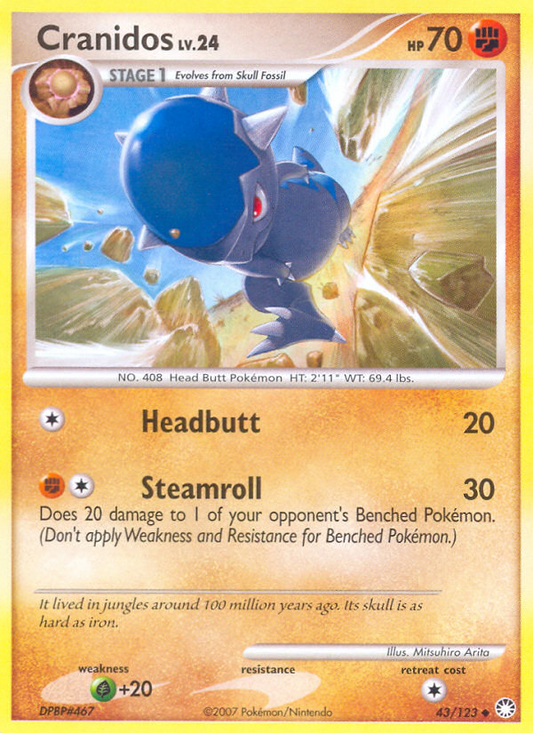 Cranidos (043/122) Reverse Holo card image