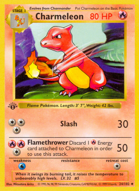 Charmeleon (024/102) Reverse Holo card image