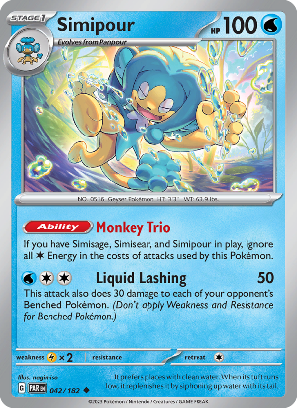 Simipour (042/182) Reverse Holo card image