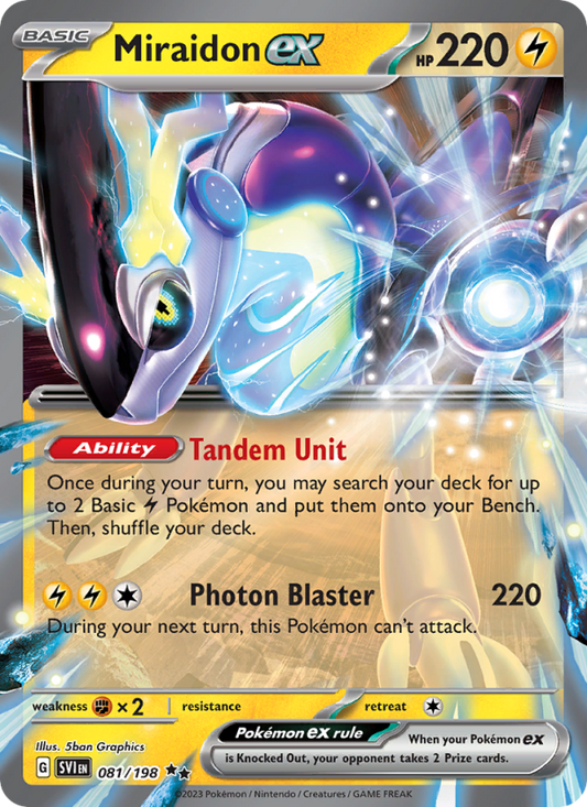 Miraidon ex (081/198) Holographic card image