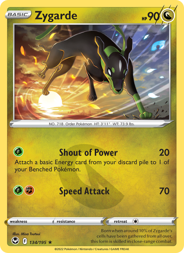 Zygarde (134/195) Reverse Holo card image