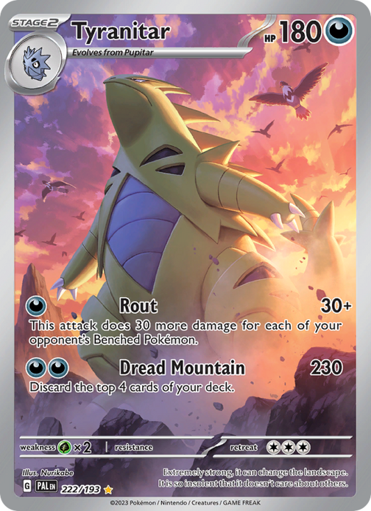 Tyranitar (222/193) Holographic card image