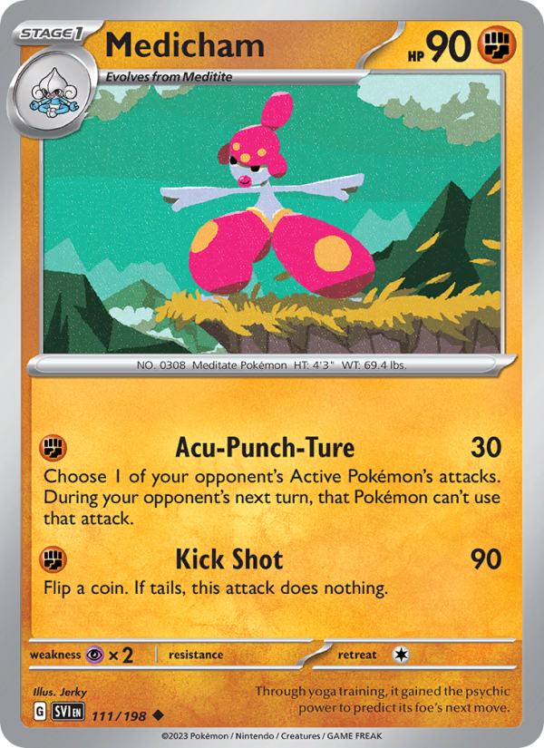 Medicham (111/198) Reverse Holo card image