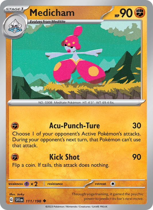 Medicham (111/198) Reverse Holo card image