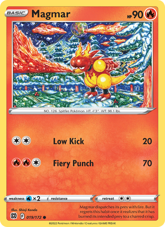 Magmar (019/172) Reverse Holo card image