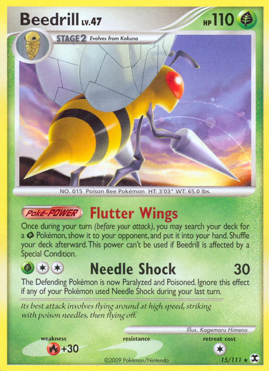 Beedrill (015/111) Reverse Holo card image