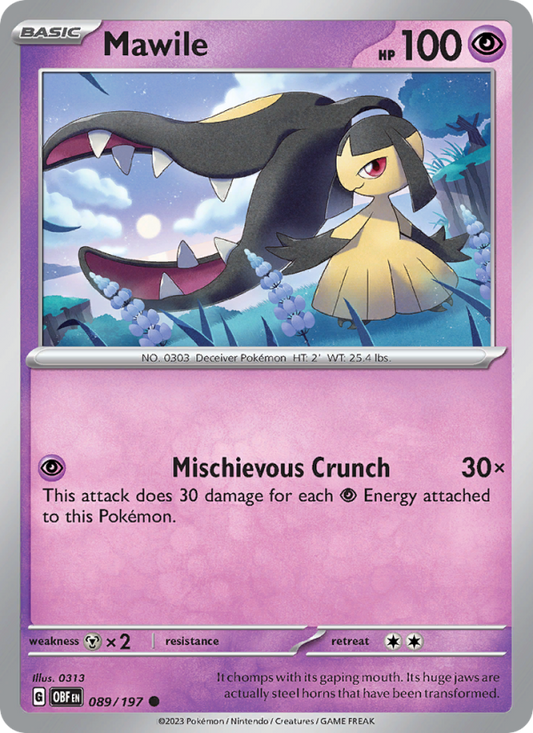 Mawile (089/197) Reverse Holo card image