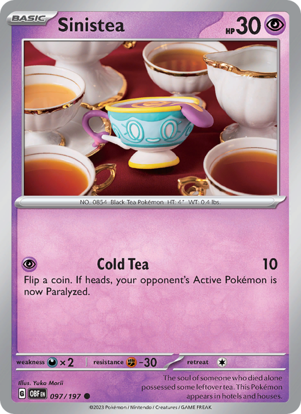 Sinistea (097/197) Reverse Holo card image