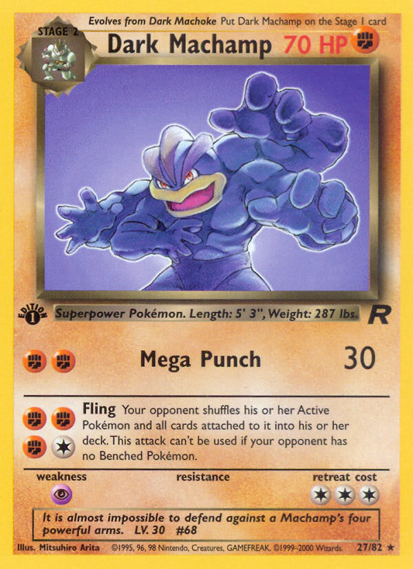 Dark Machamp (027/82) Reverse Holo card image
