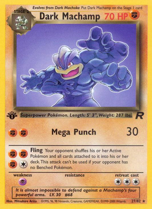 Dark Machamp (027/82) Reverse Holo card image