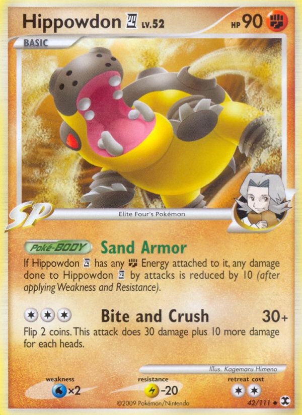 Hippowdon 4 (042/111) Reverse Holo card image