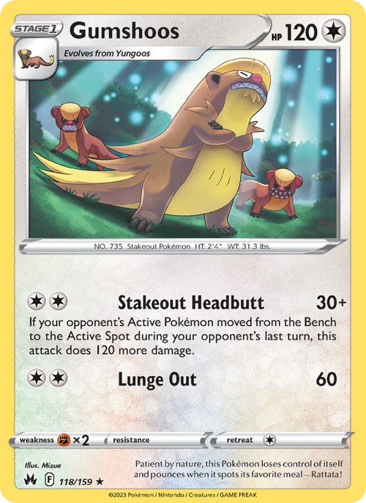 Gumshoos (118/159) Reverse Holo card image