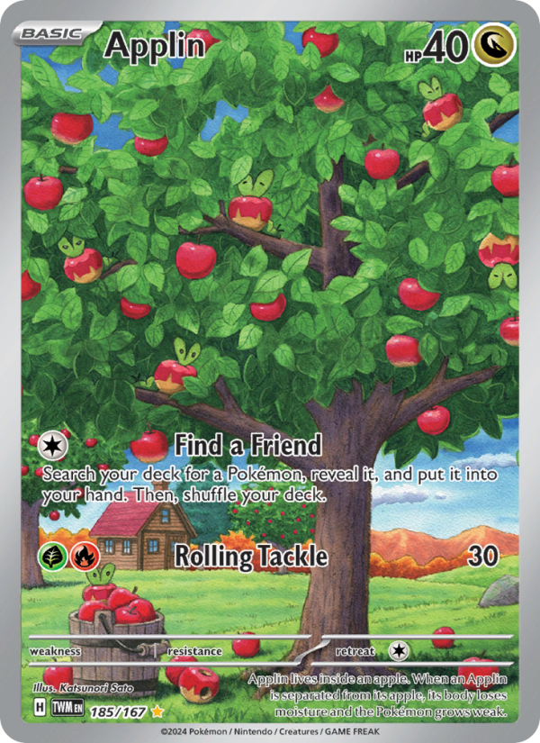 Applin (185/167) Holographic card image