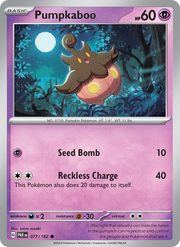 Pumpkaboo (077/182) Reverse Holo card image