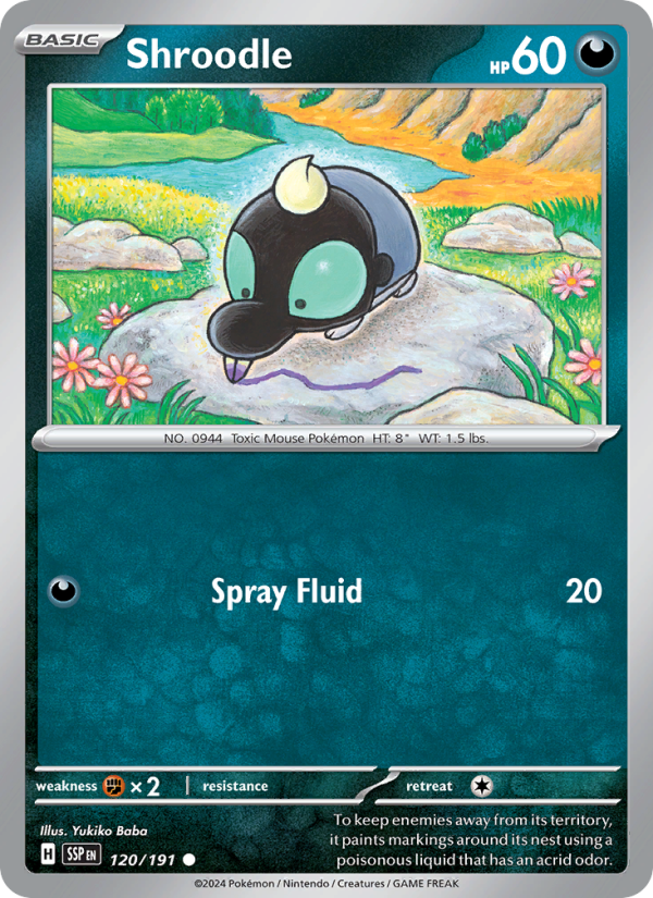 Shroodle (120/191) Reverse Holo card image