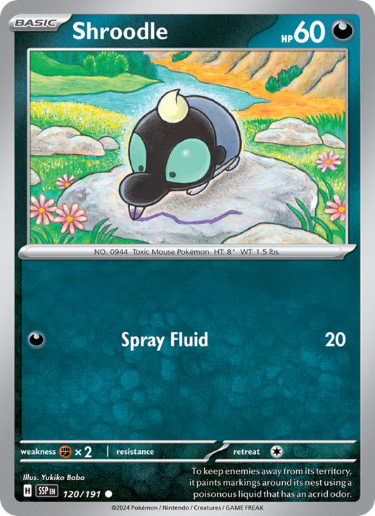 Shroodle (120/191) Reverse Holo card image