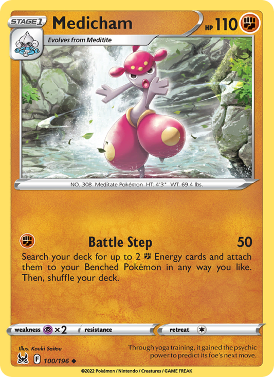 Medicham (100/196) Reverse Holo card image