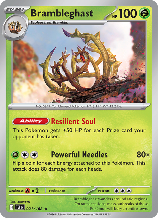 Brambleghast (021/162) Reverse Holo card image